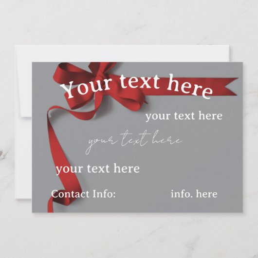 Secret Santa Gift Exchange  Kaart (Achterkant)