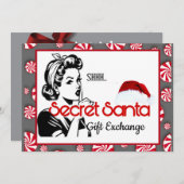 Secret Santa Gift Exchange Kaart (Voorkant / Achterkant)