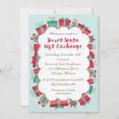 Secret Santa Gift Exchange Party Kaart (Voorkant)