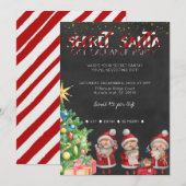 Secret Santa Gift Exchange Party Uitnodiging (Voorkant / Achterkant)