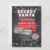 Secret Santa Gift Exchange Party Uitnodiging (Voorkant)