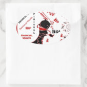 Secret Santa Gift – Welvaart & Rijkdom Ovale Sticker (Tas)