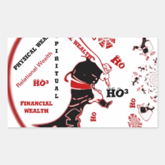 Secret Santa Gift – Welvaart & Rijkdom Rechthoekige Sticker (Voorkant)