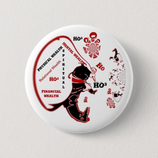 Secret Santa Gift – Welvaart & Rijkdom Ronde Button 5,7 Cm (Voorkant)