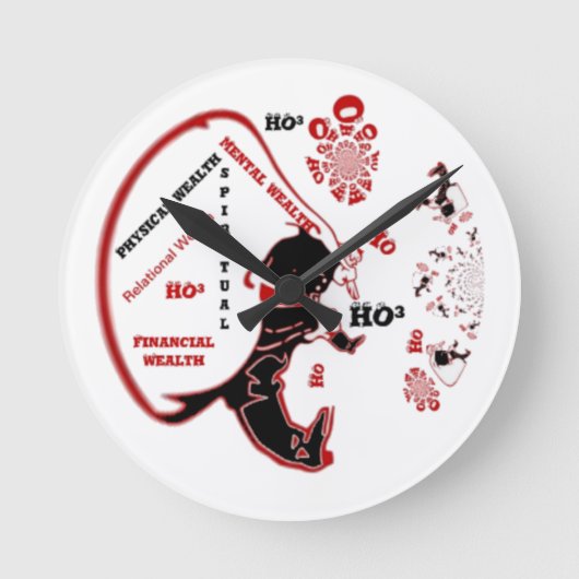 Secret Santa Gift – Welvaart & Rijkdom Ronde Klok (Voorkant)