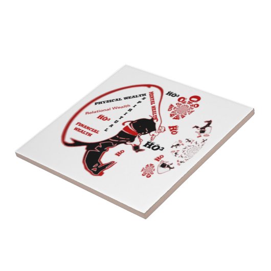 Secret Santa Gift – Welvaart & Rijkdom Tegeltje (Zijkant)