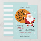 Secret Santa Holiday Party Uitnodiging (Voorkant / Achterkant)
