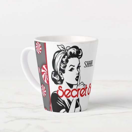 Secret Santa Latte Mug Latte Mok (Linkerhoek)