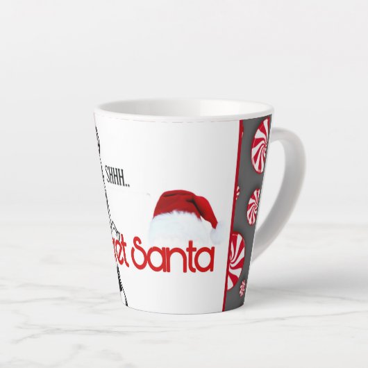 Secret Santa Latte Mug Latte Mok (Rechterhoek)