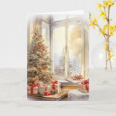 Secret Santa Merry Christmas Kaart (Gele Bloem)