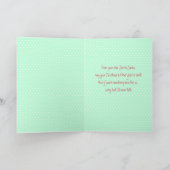 Secret Santa Pop Art Custom Holiday Greeting Kaart (Binnen)