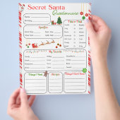 Secret Santa Questionnaire Flyer (Hand)