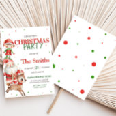 Secret Santa Reindeer Elf Kinder kerstfeest Kaart