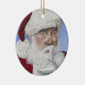 Secret Santa Tree Keramisch Ornament (Rechts)