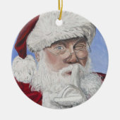 Secret Santa Tree Keramisch Ornament (Voorkant)