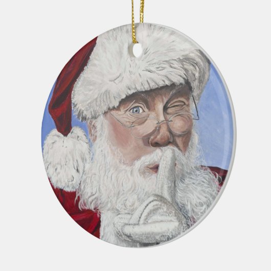 Secret Santa Tree Keramisch Ornament (Links)