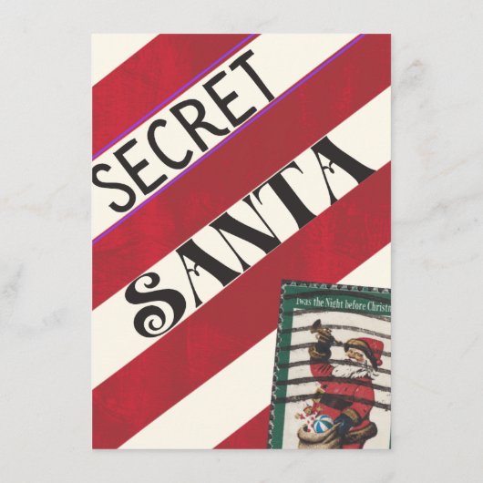 Secret Santa Vragenlijst Kaarten (Achterkant)