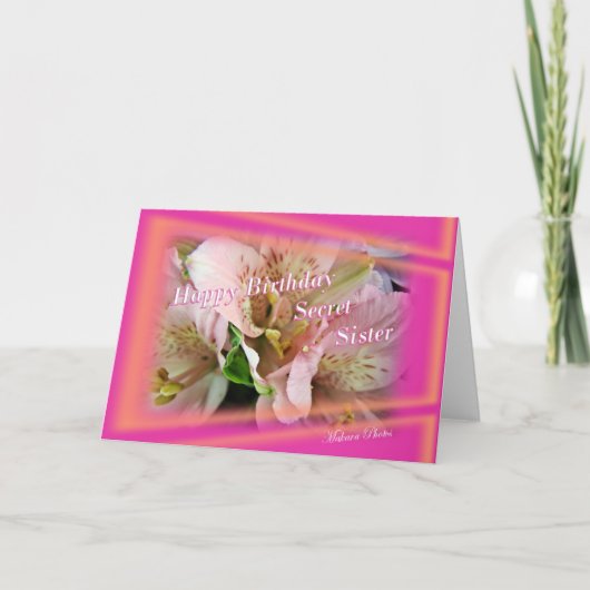 Secret Sister verjaardagskaart Kaart (Voorkant)