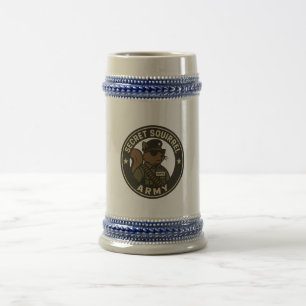 Secret Squirrel Army Stein Bierpul