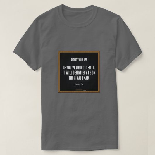 Secret to Life #27 (eindexamen) - Een MisterP Shir T-shirt (Design voorkant)