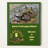 Secret Turtle Lagoon Hideout Foto Motto Planner (Achterkant)