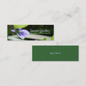 Secret Violets Bloemenfotografie Visitekaartjes (Voorkant / Achterkant)