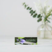 Secret Violets Bloemenfotografie Visitekaartjes (Staand voorkant)
