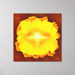 "Secret World" surrealistische zonsondergang eilan Canvas Afdruk