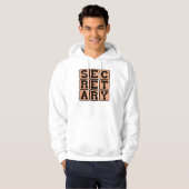 Secretaresse, administratief assistent hoodie (Voorkant volledig)