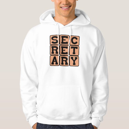 Secretaresse, administratief assistent hoodie (Voorkant)