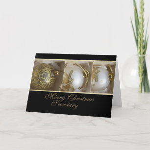 secretaresse Merry-kerstkaart Feestdagen Kaart