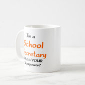 secretaresse school koffiemok (Voorkant links)