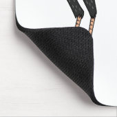 Secretaresse vogel cartoon illustratie muismat (Hoek)