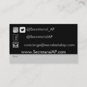 Secretariaat-Visitekaartje Visitekaartje (Achterkant)