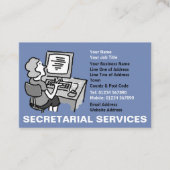 Secretariële diensten visitekaartje (Voorkant)