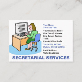 Secretariële diensten visitekaartje