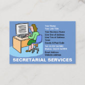 Secretariële diensten visitekaartje (Voorkant)
