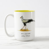Secretaris Bird Affirmations Two-Tone Coffee Mok (Links)
