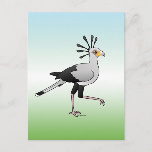 Secretaris Bird Briefkaart (Voorkant)