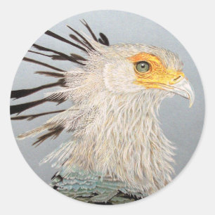 Secretaris Bird Ronde Sticker