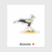 Secretaris Bird Sticker (Vel)