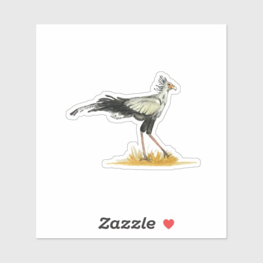 Secretaris Bird Sticker (Vel)