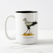 Secretaris Bird Two-Tone Coffee Mok (Links)