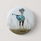 Secretaris Bird van Zuid-Afrika Ronde Button 5,7 Cm (Voorkant)