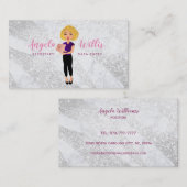 Secretaris Blonde lady logo Visitekaartjes (Voorkant / Achterkant)