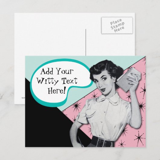 secretaris briefkaart (Voorkant / Achterkant)