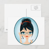 secretaris briefkaart (Voorkant / Achterkant)