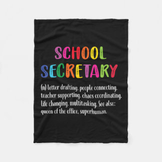 Secretaris Definitie School Secretaris Squad Fleece Deken