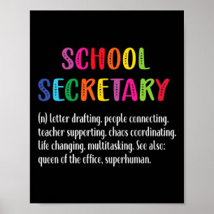 Secretaris Definitie School Secretaris Squad Poster