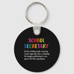 Secretaris Definitie School Secretaris Squad Sleutelhanger